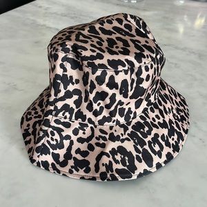 Animal print hat.